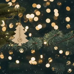 Zawieszka choinka sklejka - personalizacja