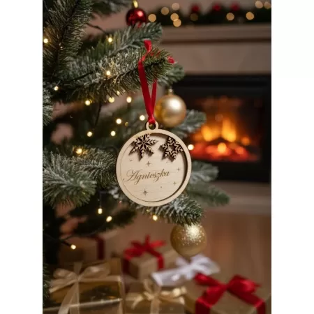 Bombka 3D sklejka brzozowa -  personalizacja