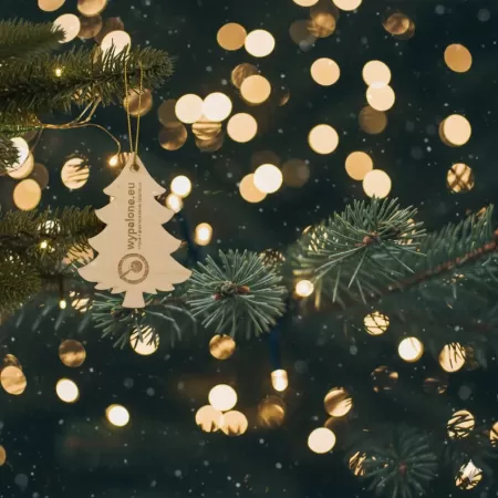 Zawieszka choinka sklejka - personalizacja